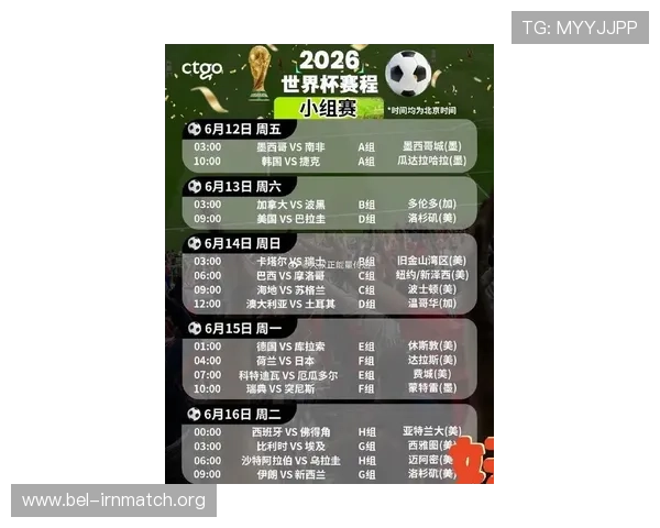2026年世界杯赛程安排最新预测,比赛日程及重要赛事时间表 2026年世界杯赛程安排最新预测,比赛日程及重要赛事时间表